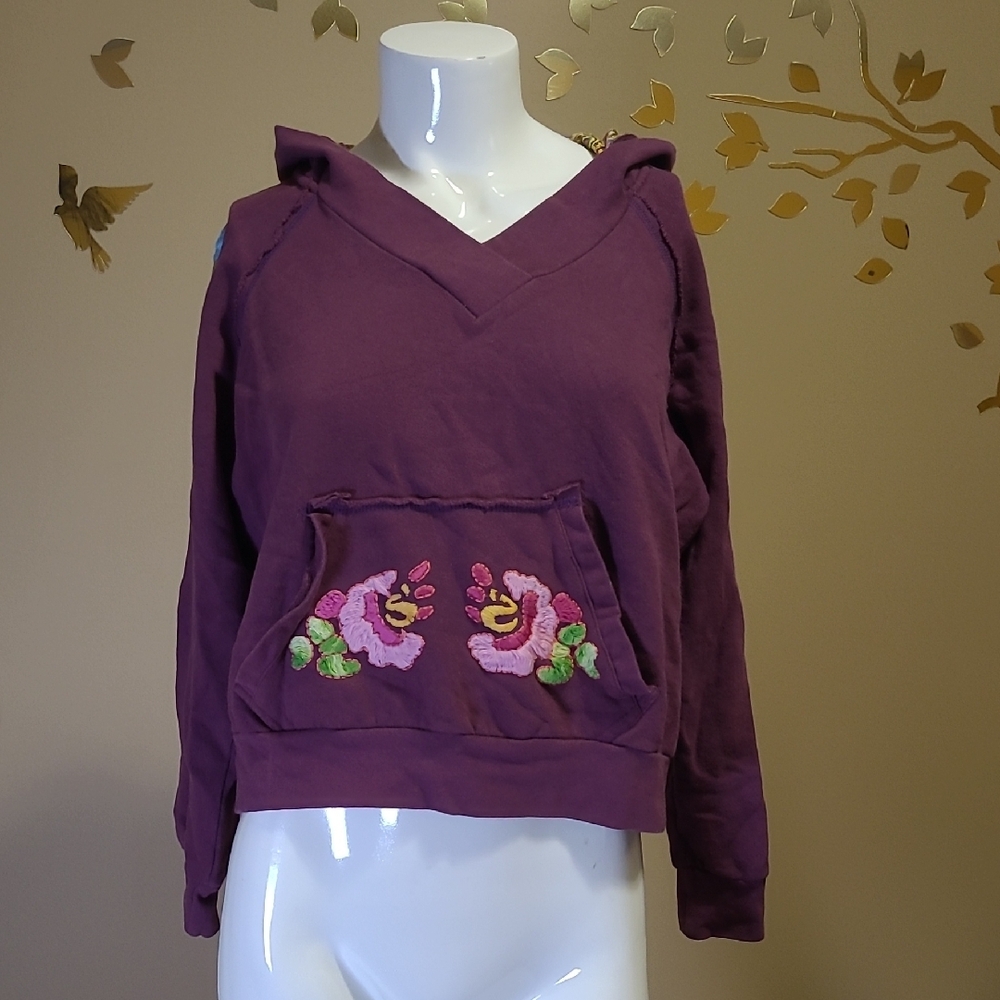 Inner Child premium cotton Hoodie - slightly cropped sweatshirt - embroidered S